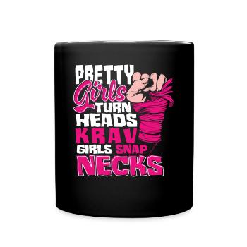 Martial Arts Self Defense Krav Maga Female - Tasse einfarbig - Schwarz - Vorne