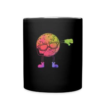 Terre Dab Danse Cool Planète Dabbing Planète Dabbing - Mug uni - noir - Devant