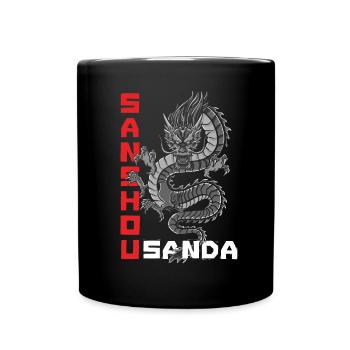 Chinese Martial Arts Chinese Boxing Sanshou - Tasse einfarbig - Schwarz - Vorne