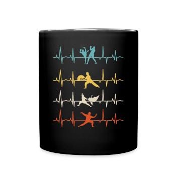 Chinese Martial Arts Chinese Boxing Sanshou - Tasse einfarbig - Schwarz - Vorne