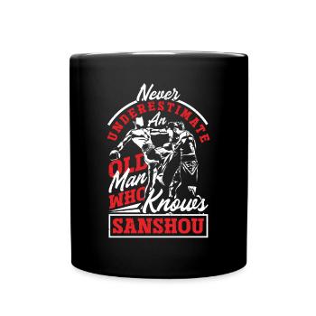 Chinese Martial Arts Chinese Boxing Sanshou Old - Tasse einfarbig - Schwarz - Vorne