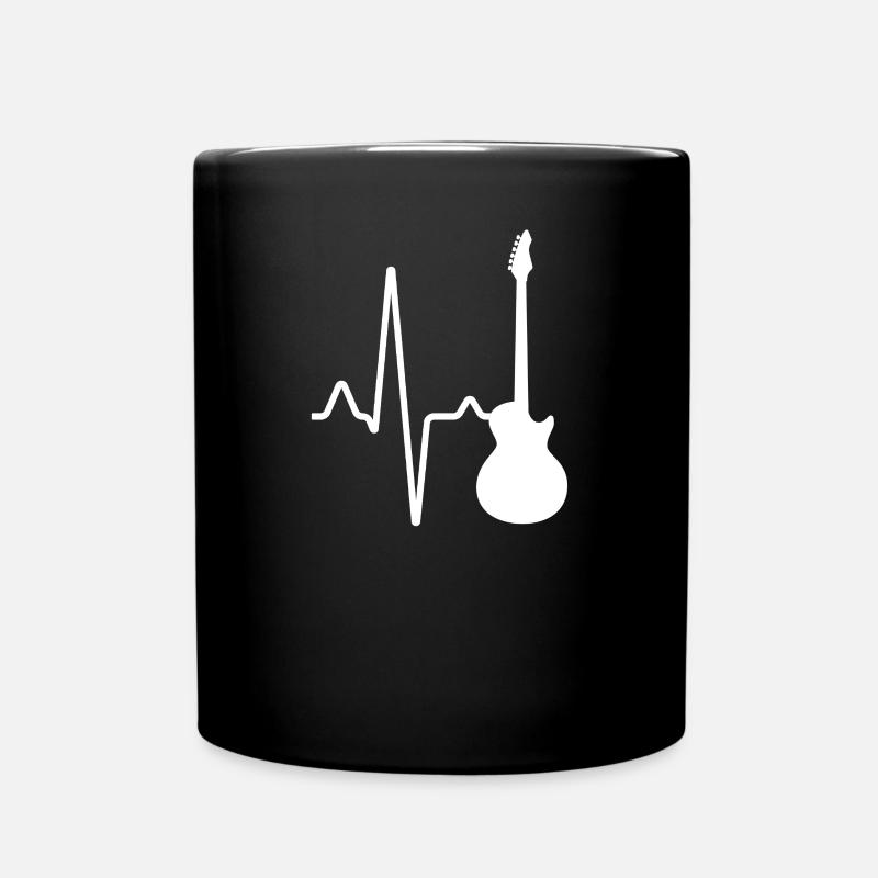 Guitare électrique Heartbeat - Mug uni - noir