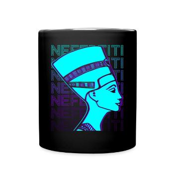 Néfertiti Reine Égyptienne Egypte Ancienne Rétro - Mug uni - noir - Devant
