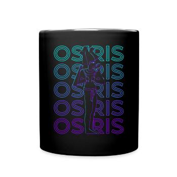 Osiris Ägyptischer Gott Ägyptische Mythologie - Tasse einfarbig - Schwarz - Vorne