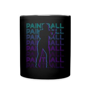 Paintball Rétro - Mug uni - noir - Devant