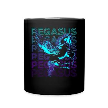 Pegasus Greek Mythology Winged Horse A - Full Colour Mug - black - Front