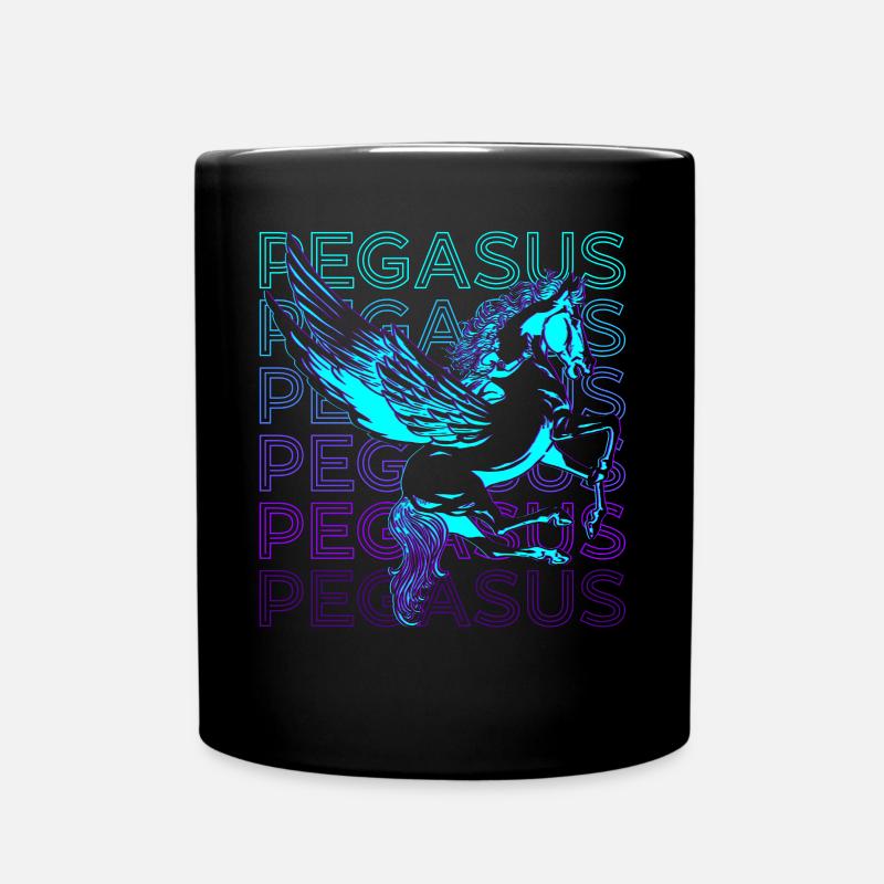 Pégase Mythologie grecque Cheval ailé A - Mug uni - noir