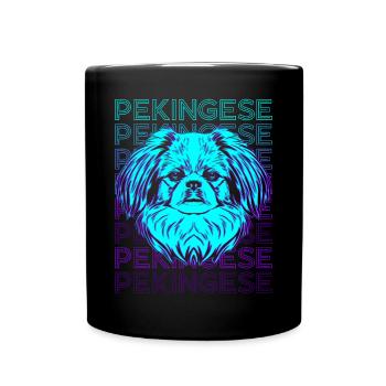 Rétro pékinois - Mug uni - noir - Devant