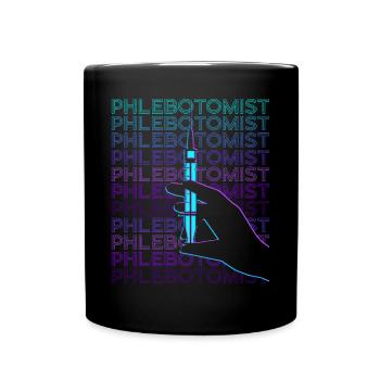 Phlébotomiste Phlébotomie Rétro - Mug uni - noir - Devant