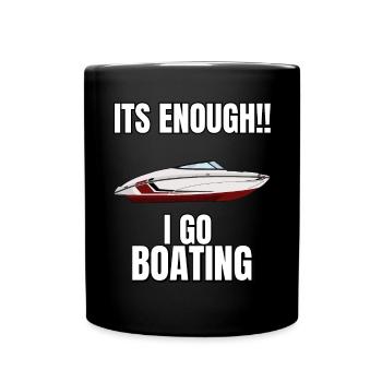 Boot Regatta . Motorboot Motoryacht . Yacht Segeln - Tasse einfarbig - Schwarz - Vorne