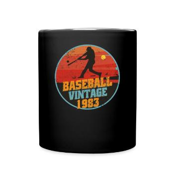 Joueur de baseball né en 1983 Anniversaire - Mug uni - noir - Devant