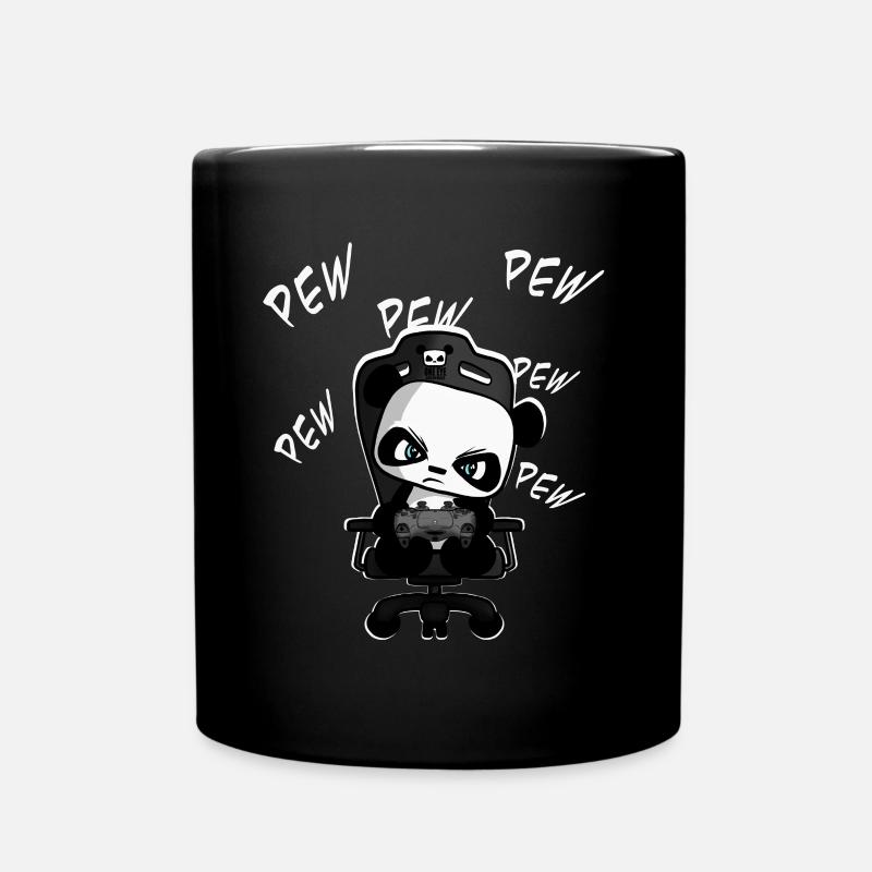 PEW PEW drôle mignon jeu panda, nerd, jeu - Mug uni - noir