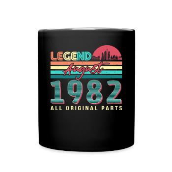 40e anniversaire août 1982 - Mug uni - noir - Devant