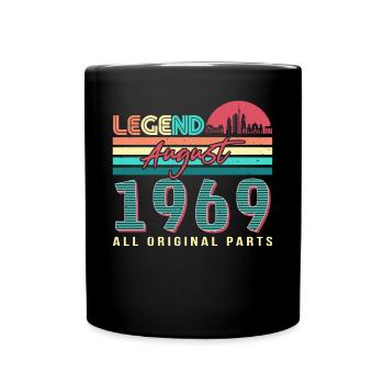August 1969 Legende - Tasse einfarbig - Schwarz - Vorne