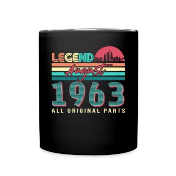 1963 August Alles Original - Mug uni - noir - Devant