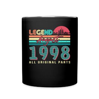 Salutations d’anniversaire août 1998 - Mug uni - noir - Devant