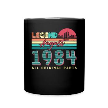 Année de construction 1984 en août - Mug uni - noir - Devant