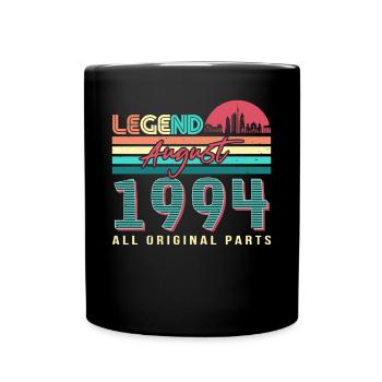 Mois de naissance août 1994 - Mug uni - noir - Devant