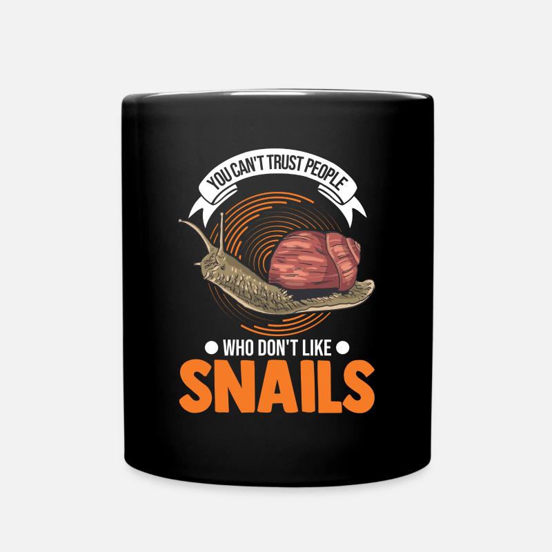 Snail snail lovers - Full Colour Mug - black