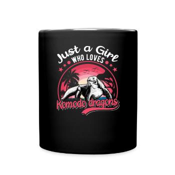 Komodowaran Junge Komodo Dragon Waran - Tasse einfarbig - Schwarz - Vorne