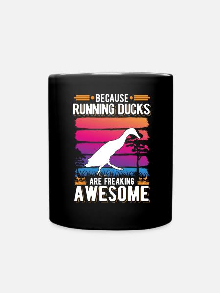 Indien Running Gift Runner Canard - Mug uni - noir