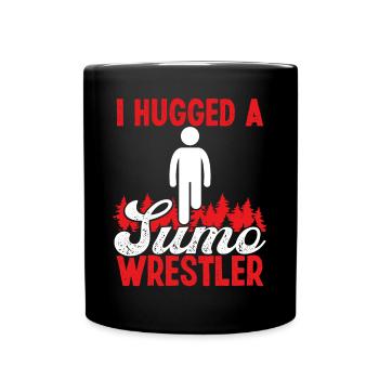 Leg Amputation Funny Humor Amputated Leg Survivor - Full Colour Mug - black - Front