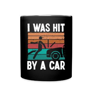 Un survivant d’une jambe amputée frappé par une personne amputée d’une jambe de voiture - Mug uni - noir - Devant