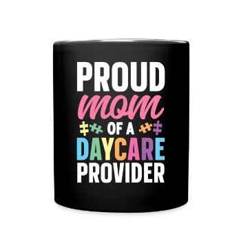 Childcare Daycare Provider Teacher - Full Colour Mug - black - Front