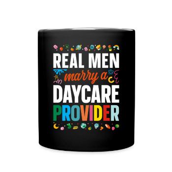 Childcare Daycare Provider Teacher - Full Colour Mug - black - Front