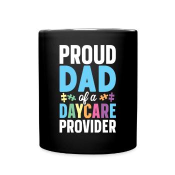 Childcare Daycare Provider Teacher - Full Colour Mug - black - Front