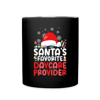 Childcare Daycare Provider Teacher - Full Colour Mug - black - Front