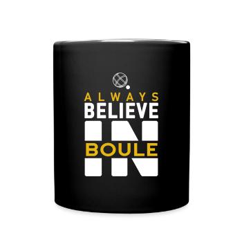 Boccia Club Design Boule Sprüche Lustig Cool - Tasse einfarbig - Schwarz - Vorne