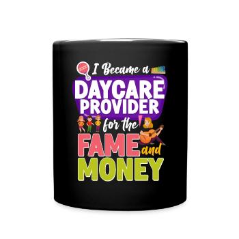 Childcare Daycare Provider Teacher - Full Colour Mug - black - Front