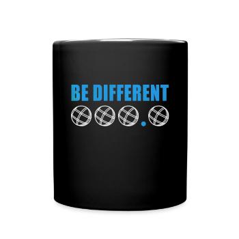 Boule Sprüche Lustig Boccia Verein Renter Sport - Tasse einfarbig - Schwarz - Vorne