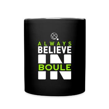 Boule Verein Club Boccia Pentaque Spieler Hobby - Tasse einfarbig - Schwarz - Vorne