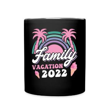 Family holidays 2022 - Full Colour Mug - black - Front
