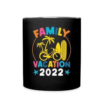 Family holidays 2022 - Full Colour Mug - black - Front
