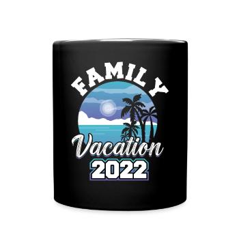 Family holidays 2022 - Full Colour Mug - black - Front
