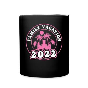 Family holidays 2022 - Full Colour Mug - black - Front
