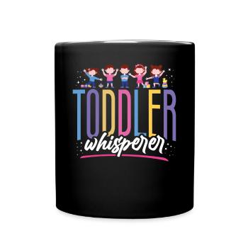 Childcare Daycare Provider Teacher - Full Colour Mug - black - Front