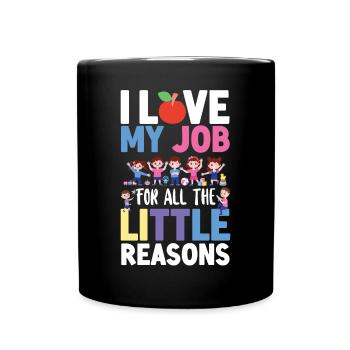 Childcare Daycare Provider Teacher - Full Colour Mug - black - Front