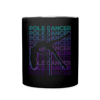 Pole Dancer Pole Dance Retro - Full Colour Mug - black - Front