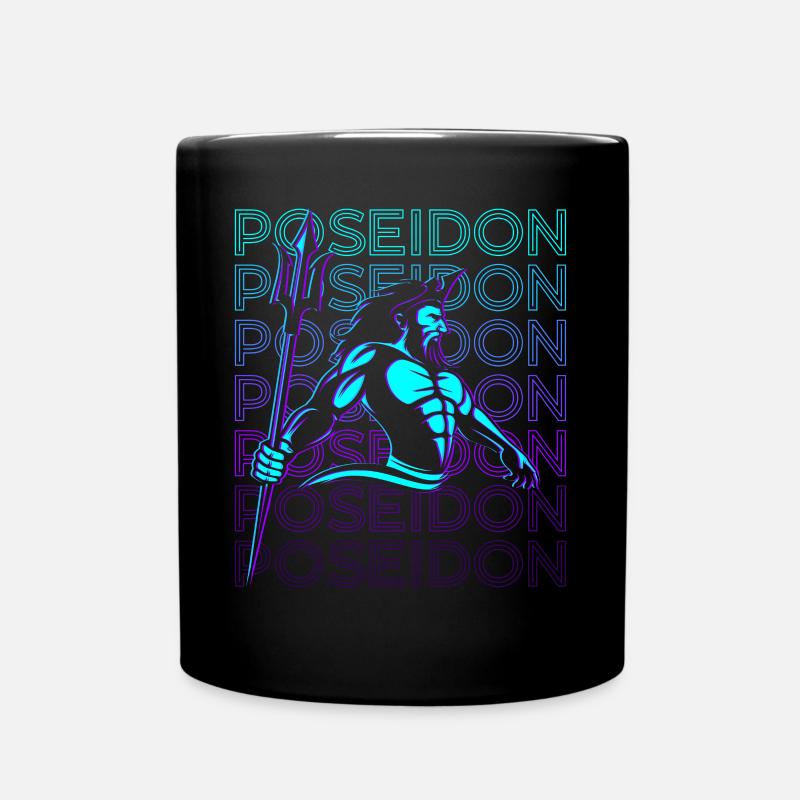 Poséidon Dieu grec Mythologie grecque - Mug uni - noir
