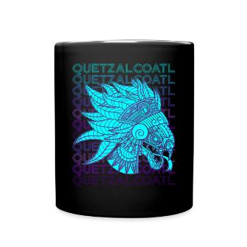 Quetzalcoatl Aztèques Serpent à plumes Maya Inca - Mug uni - noir - Devant