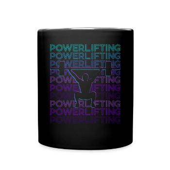 Power Triathlon Powerlifter Rétro - Mug uni - noir - Devant