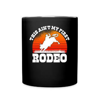 Rodéo Western Cowboy Wild West Retro Horse - Mug uni - noir - Devant