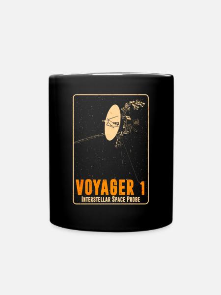 Voyager 1 - Vaisseau spatial interstellaire - Mug uni - noir