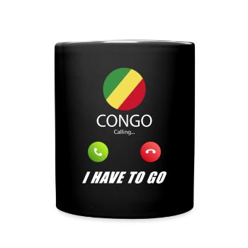Le Congo qualifie de slogan les drapeaux lusiger - Mug uni - noir - Devant