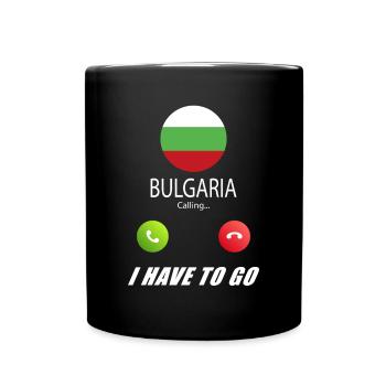 La Bulgarie appelle le drapeau Lusiger Slogan - Mug uni - noir - Devant