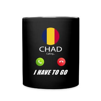 Chad calls lusiger flags saying - Full Colour Mug - black - Front